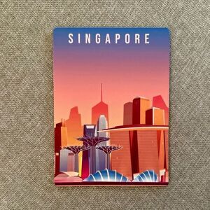 Singapore Skyline Souvenir Magnet